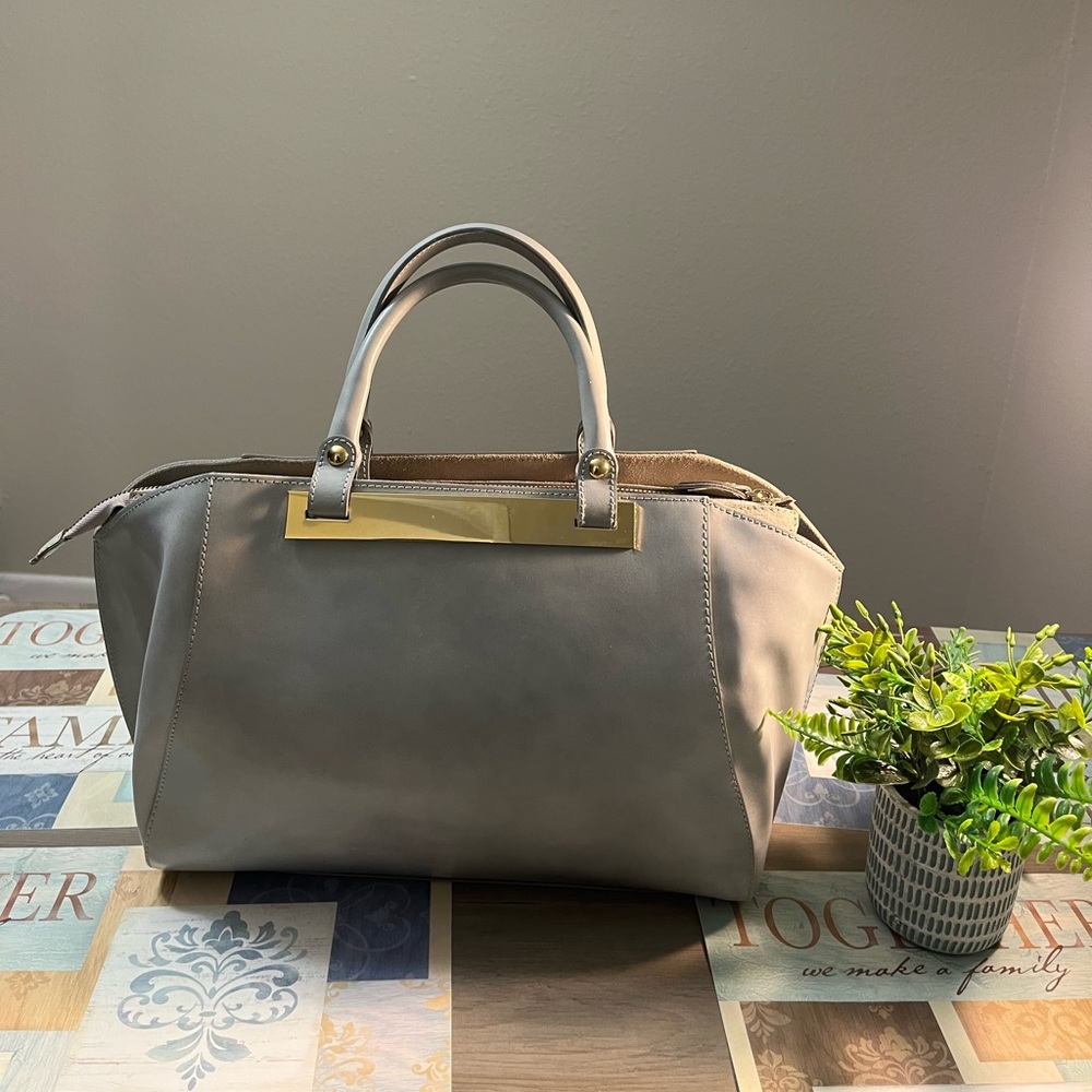Alberta Di Canio Gray Satchel